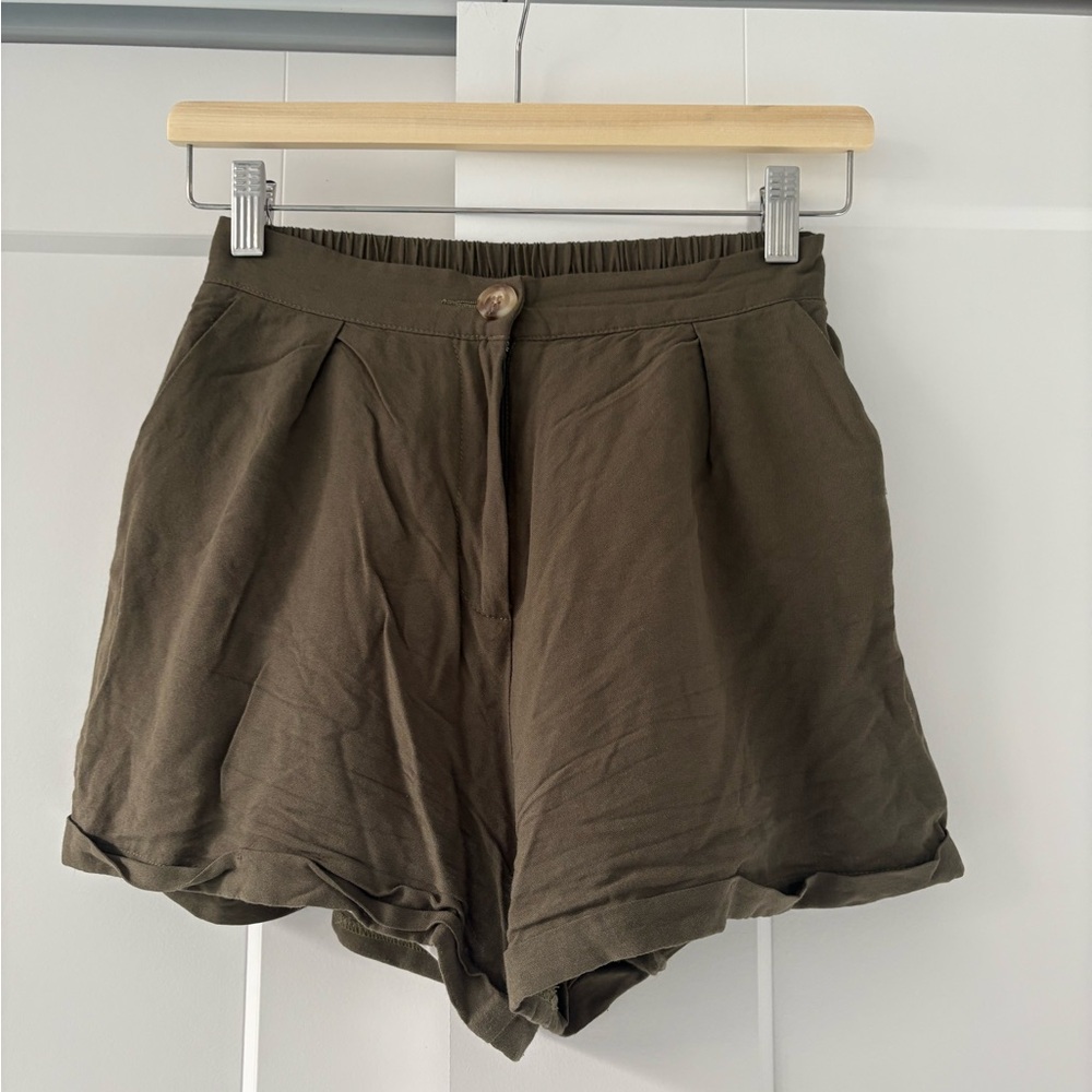 Pink Martini High Waist Olive Shorts